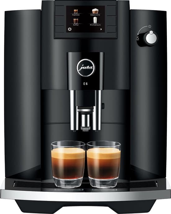 JURA E6 Piano Black Volautomatische Espressomachine