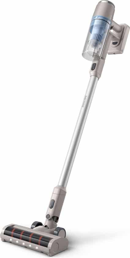 Philips Steelstofzuiger Draadloos XC2011/01 - Zuigmond met LED verlichting - Zonder Zak - Incl Handstofzuigerfunctie - Alle Vloertypen - Lichtgewicht